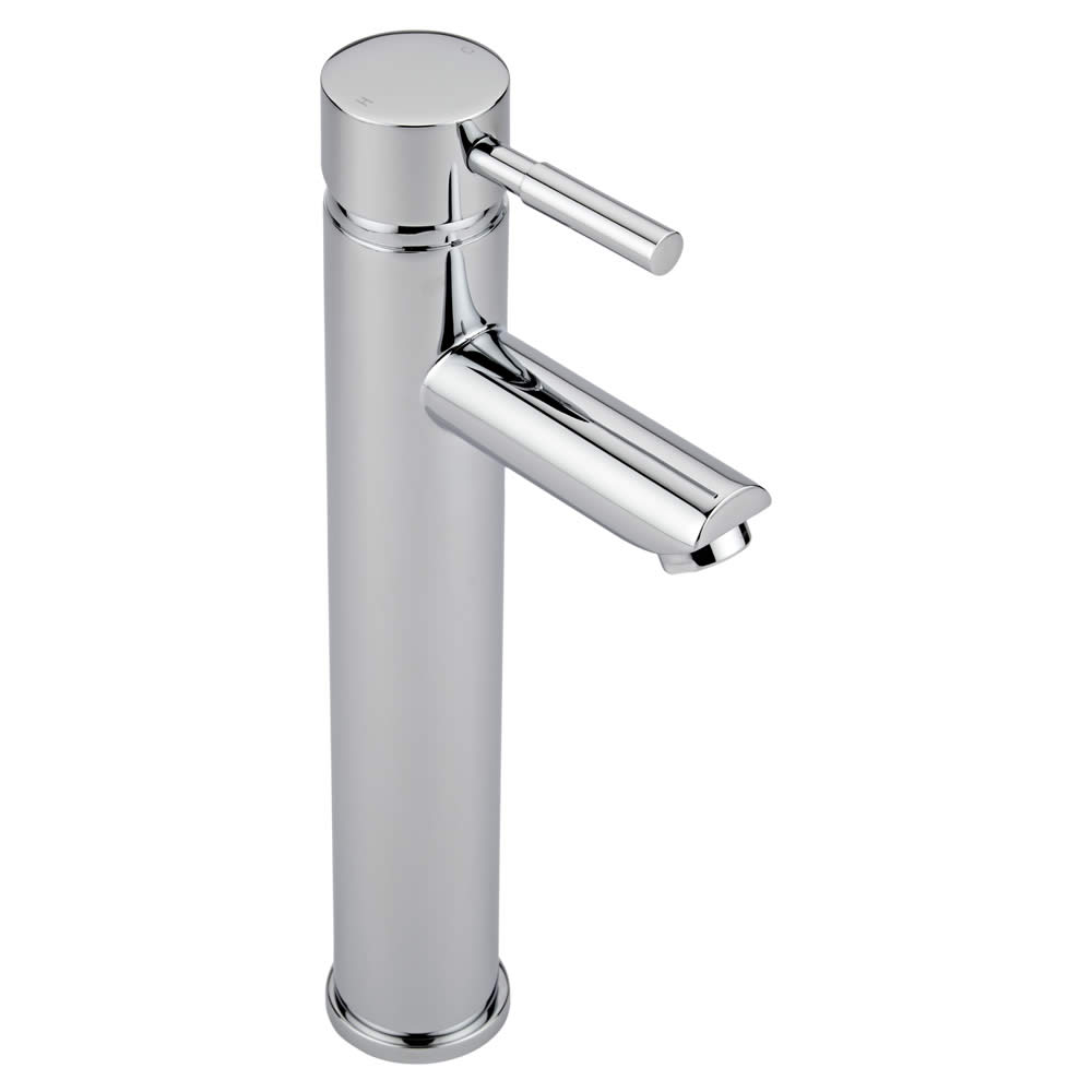 Grifo Mezclador de Lavabo Alto para Lavabos Independientes en Latón Cromado