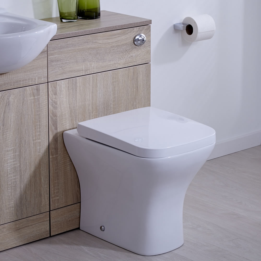 Mueble Moderno para Cuarto de Baño con Inodoro Integrado 76x50x36cm