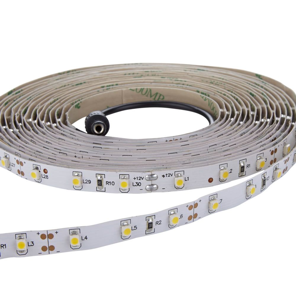 Tira de 60 Luces LED 3528 de 5 Metros Blanco Cálido