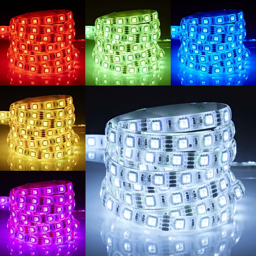 Biard Tira de Luces LED de 5 Metros RGB Rojo Verde y Azul Ultra Brillante IP65 - Resistente al Agua