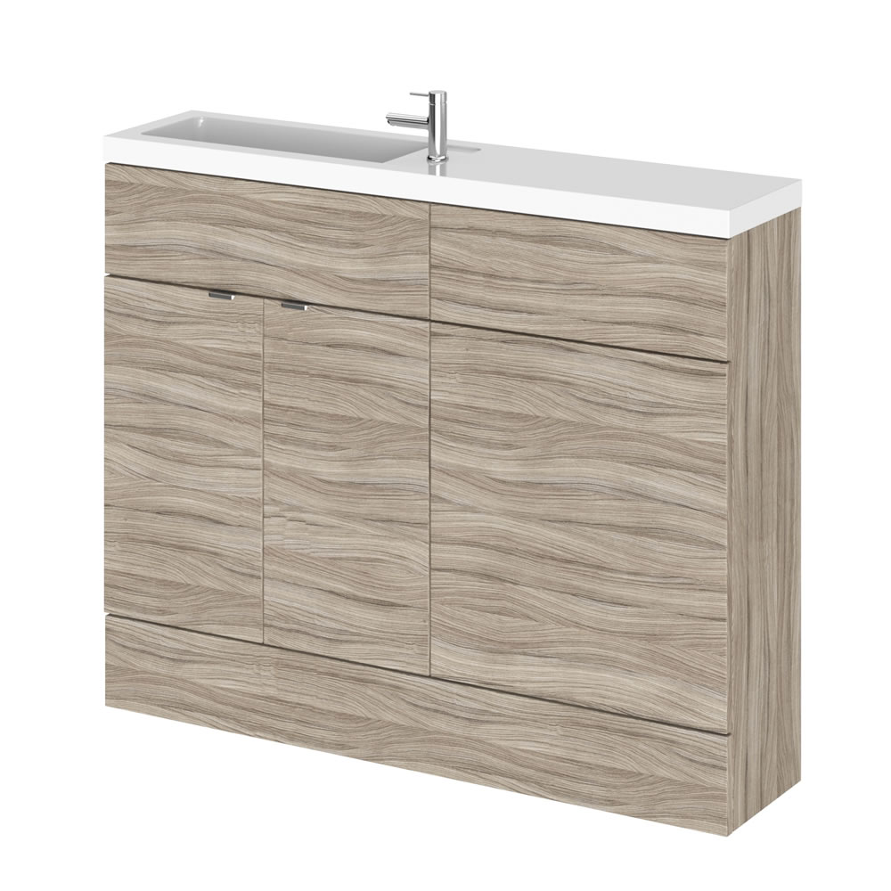 Mueble de Lavabo y WC Wengué de 1100mm