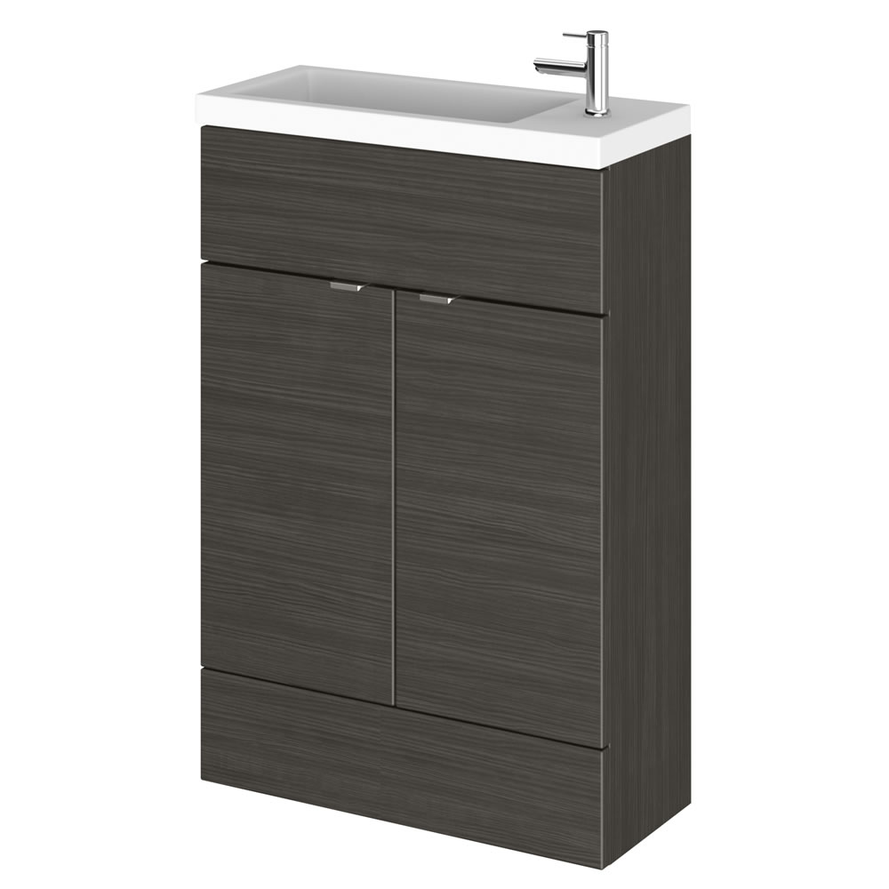 Mueble de Lavabo Negro de 600mm