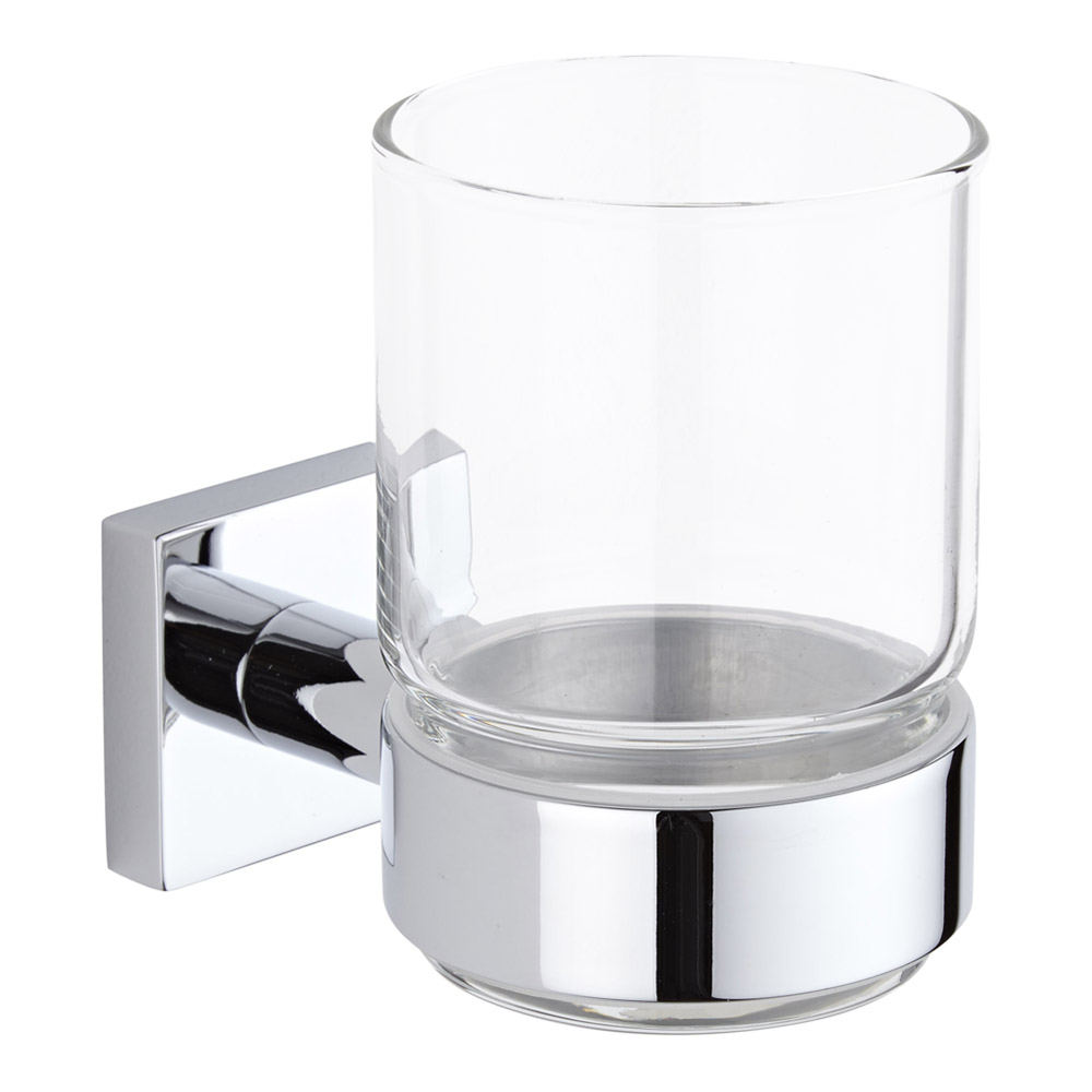 Vaso Porta Cepillo de Dientes y Soporte Porta Vaso de Pared Clásico