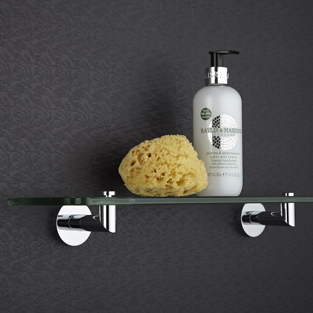 Repisa Mural de Vidrio para Cuarto de Baño Minimalista