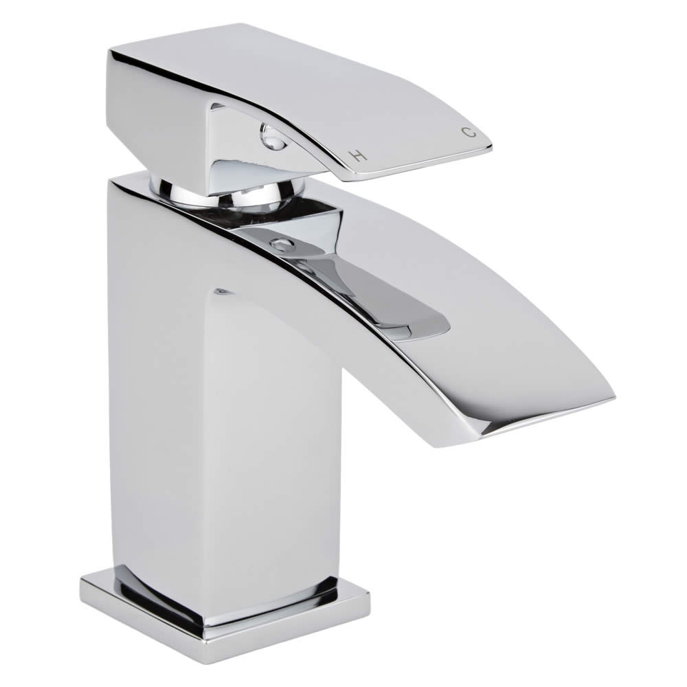 Mini Mezclador de Lavabo Monoforo en Latón Cromado - Wick