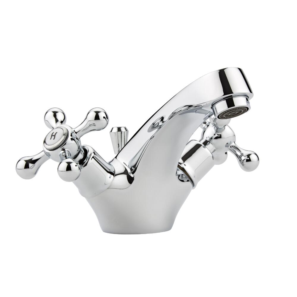 Mezclador de Lavabo Tradicional Monoforo con Manijas a Cruceta - Derwent