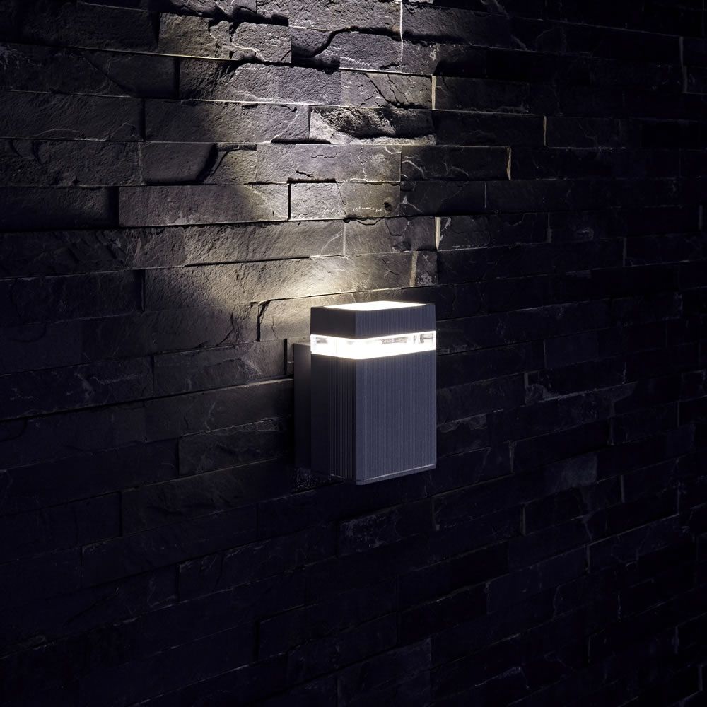 Biard Apliqué Cuadrado para Pared Exterior Negro - Architect