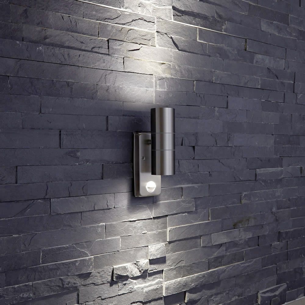 Apliqué de Pared Exterior Bidireccional en Acero Inoxidable con Sensor - Le Mans