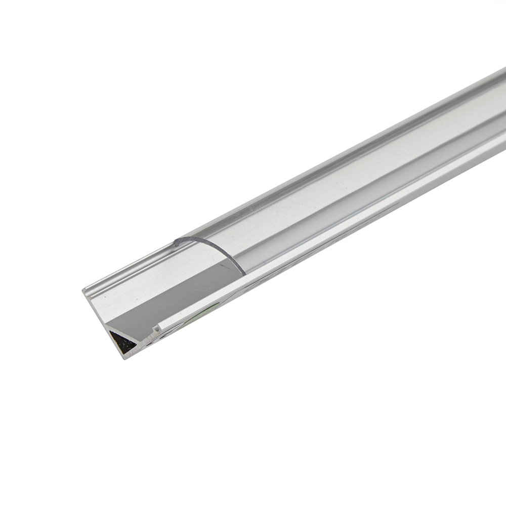 5 x Perfiles de Superficie Angulares en Aluminio para Tiras LED 100cm