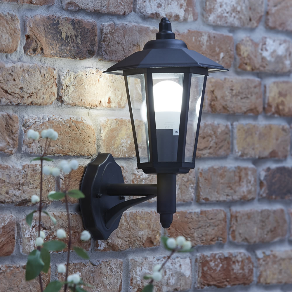 Biard Farol Apliqué Tradicional de Color Negro para Paredes Exteriores con Bombilla - Cannes