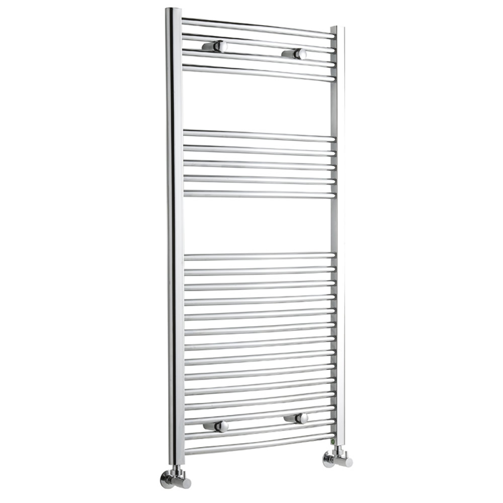 Radiador Toallero Curvo - Cromado - 1200mm x 600mm x 46mm - 522 Vatios - Ladder