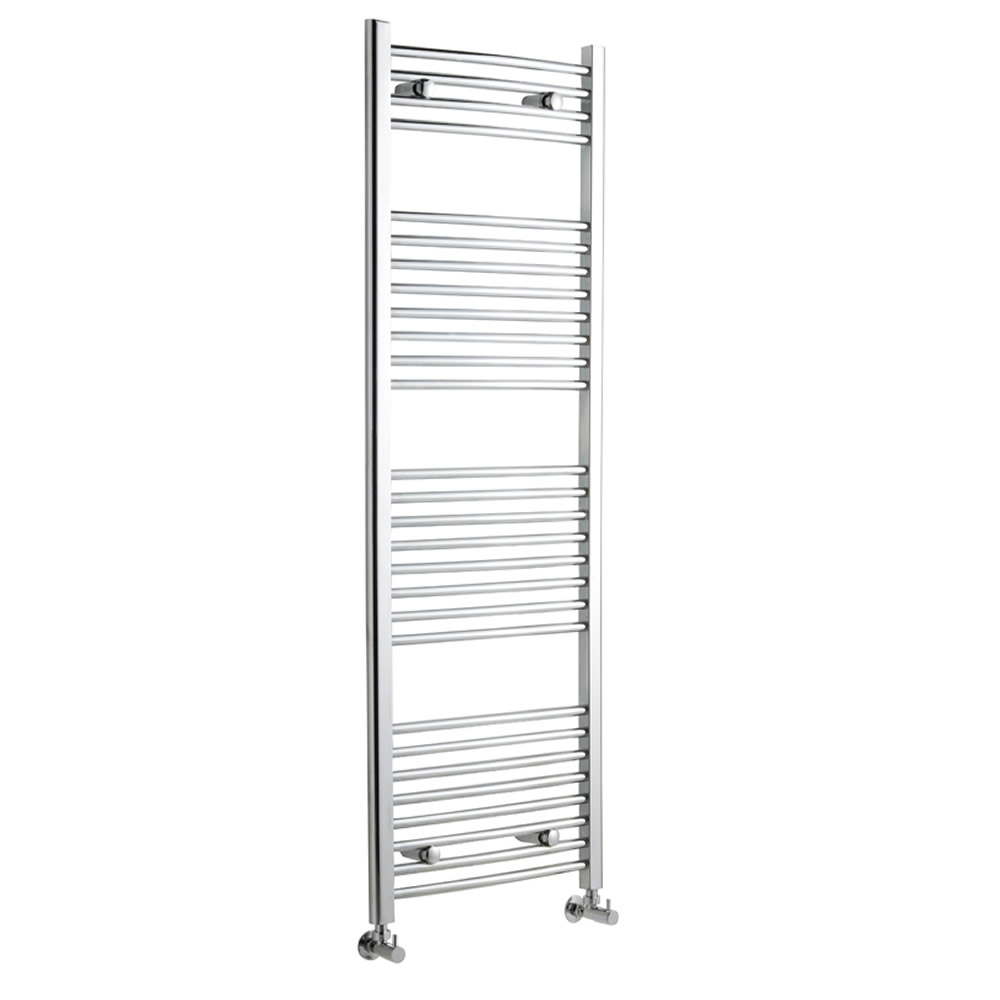 Radiador Toallero Curvo - Cromado - 1500mm x 600mm x 46mm - 554 Vatios - Ladder