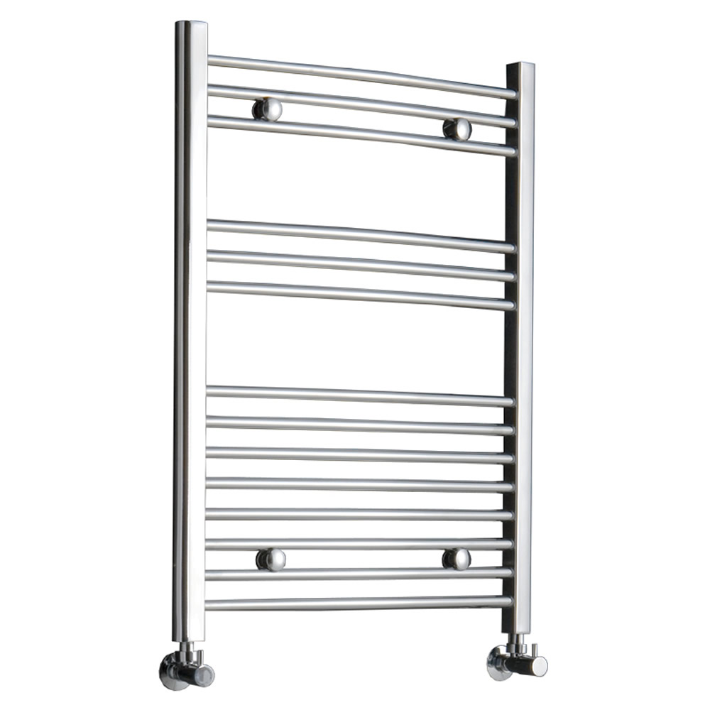 Radiador Toallero Curvo - Cromado - 800mm x 600mm x 46mm - 336 Vatios - Ladder