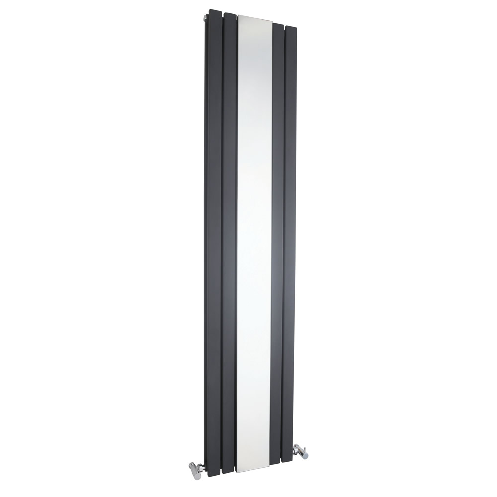 Radiador de Diseño Vertical Doble - Antracita - 1800mm x 381mm x 130mm - 1682 Vatios - Sloane
