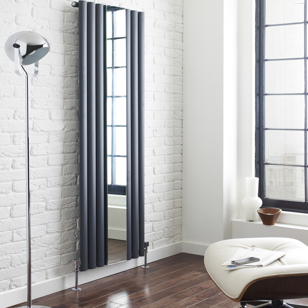 Radiador de Diseño Vertical - Antracita - 1800mm x 499mm x 55mm - 1030 Vatios - Revive