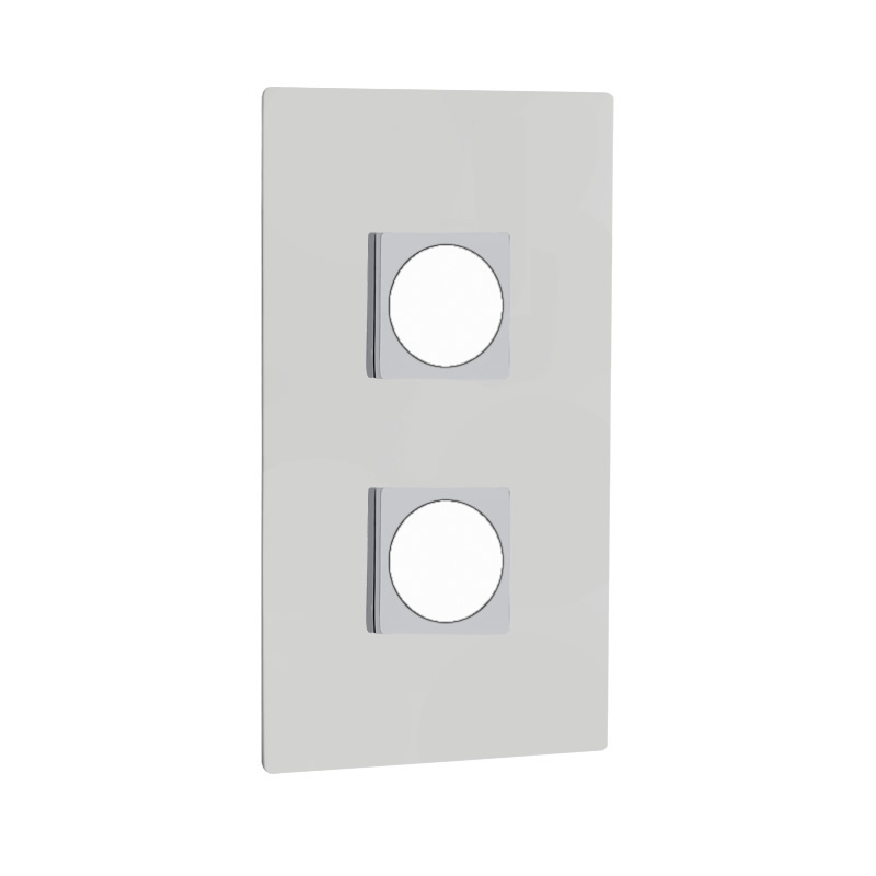 Repuesto de Placa Embellecedora para Mezclador Termostático Doble o Doble con Desviador