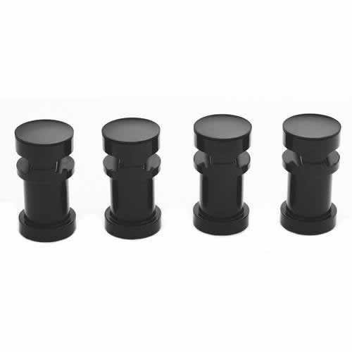 Soportes de Fijación Horizontal para Radiadores Revive Brillo Satinado en Negro