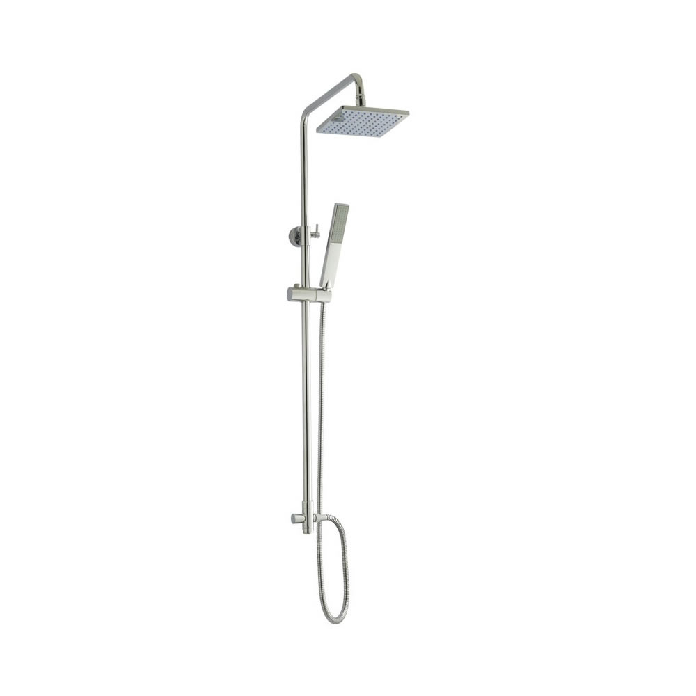 Kit de Ducha Completo con Columna de Ducha con Barra de Ducha Regulable - Telescópica