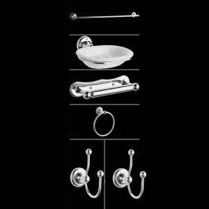 Conjunto de Accesorios de 6 Piezas en Estilo Tradicional Para Cuarto de Baño