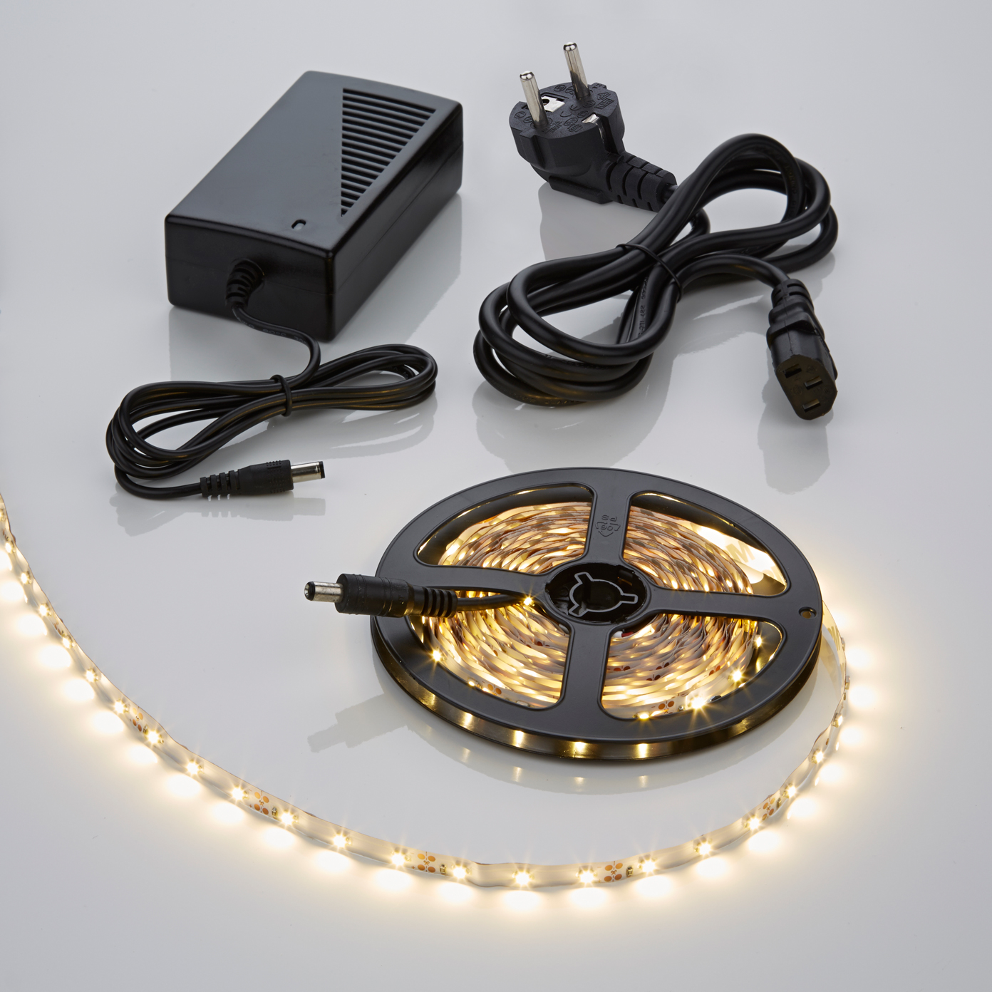 Biard Tira de Luces 300 LED 3528 de 5 Metros de Color Blanco Cálido