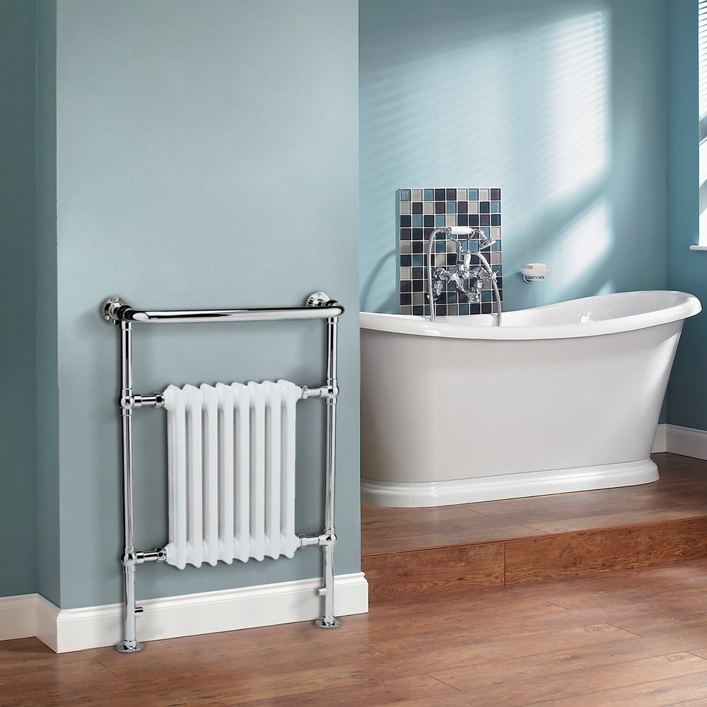 Radiador Toallero Tradicional - Blanco - 963mm x 673mm x 230mm - 1026 Vatios - Marquesa