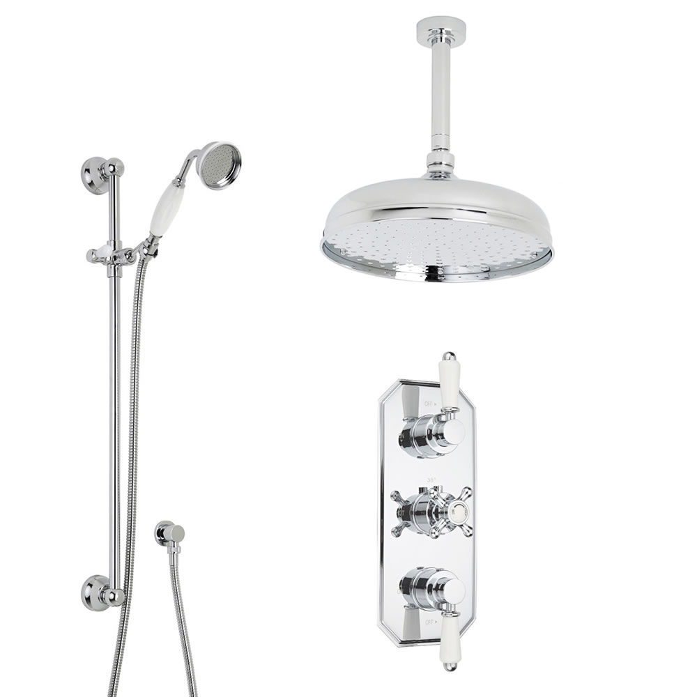 Conjunto de Ducha Tradicional con Llave Termostática Triple