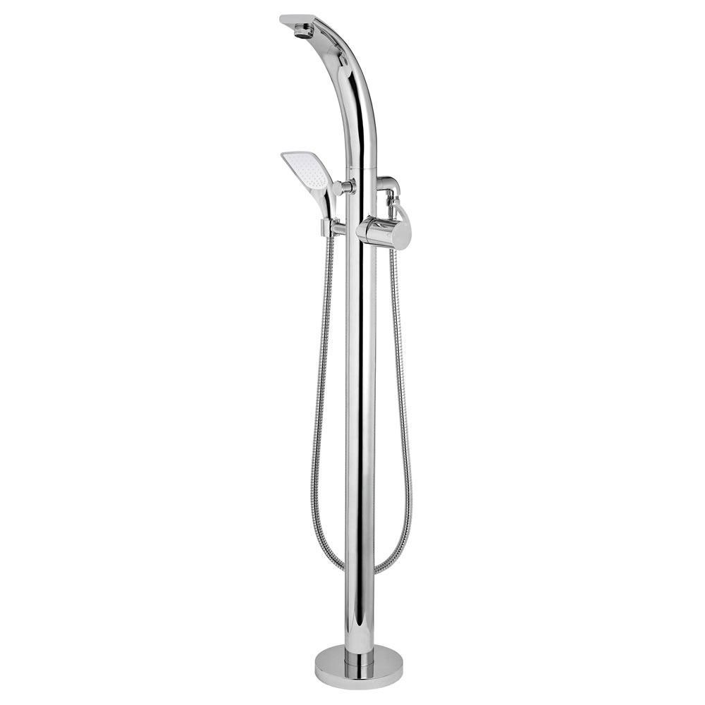 Grifo Mezclador Autoportante Para Bañera Independiente y Ducha de Mano - Grace