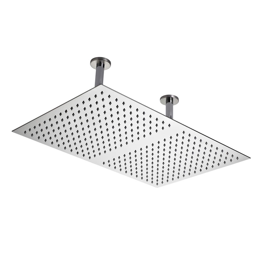 Alcachofa de Ducha Rectangular 600mm x 400mm con Brazos de Techo
