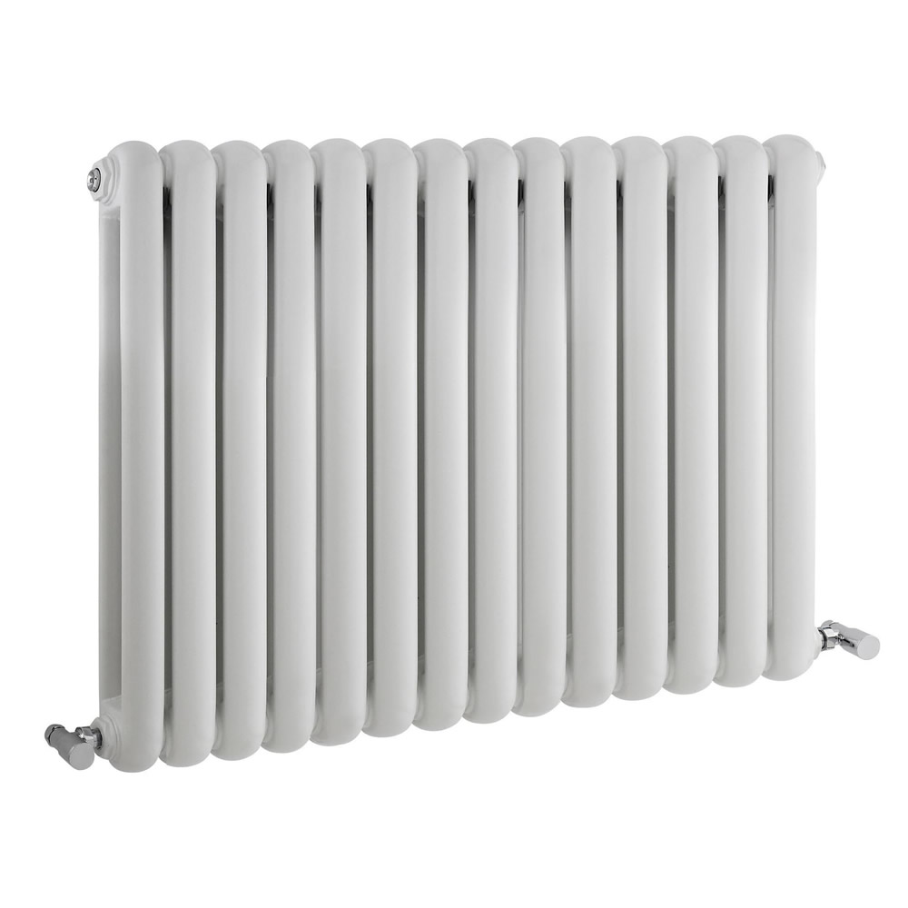 Radiador de Diseño Horizontal Doble Tradicional - Blanco - 635mm x 863mm x 80mm - 1496 Vatios - Saffre