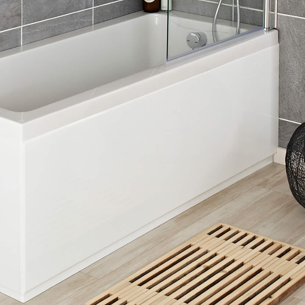 Faldón de Bañera Frontal de 1800mm MDF Blanco Lacado