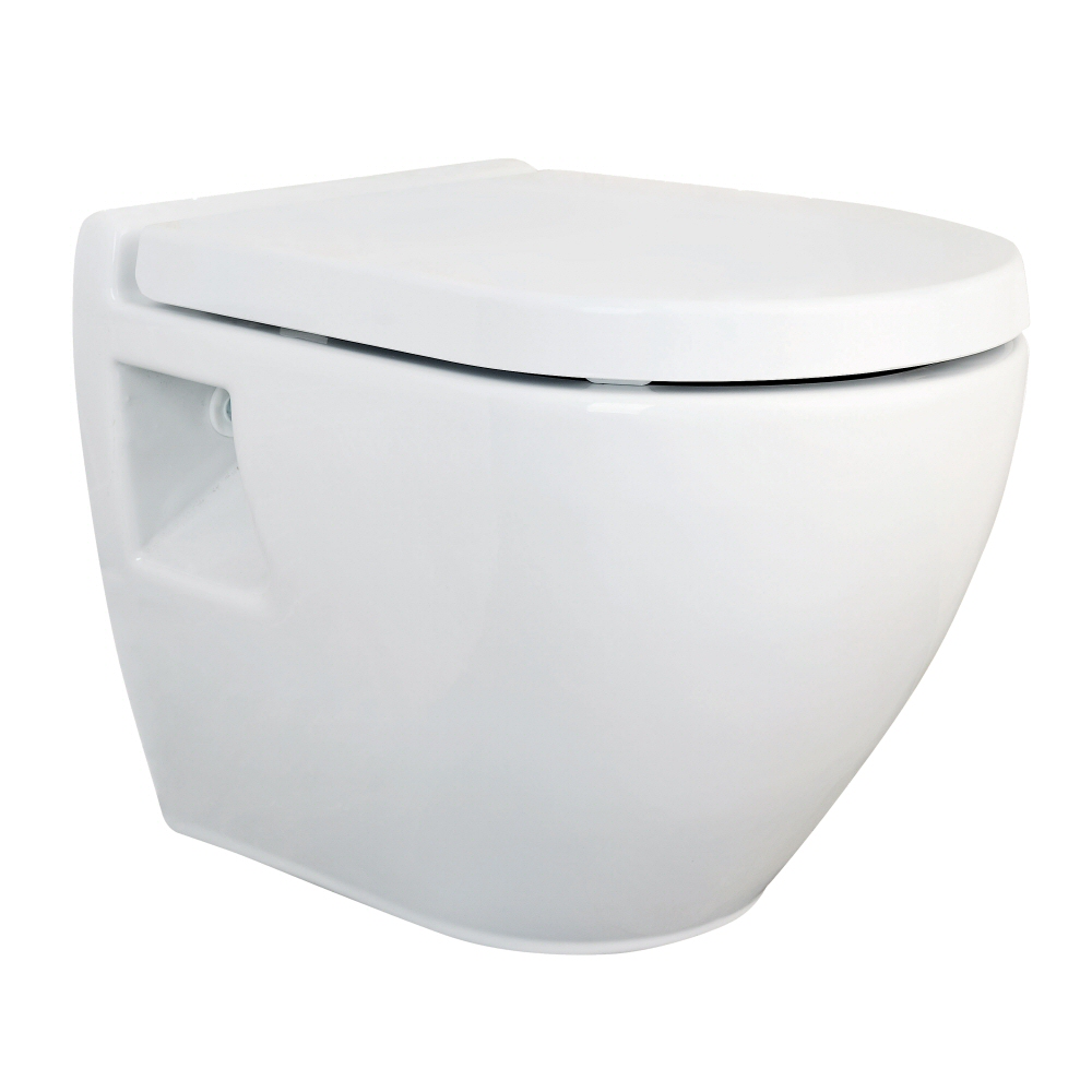 Inodoro WC de Pared Moderno con Tapa de Cierre Amortiguado
