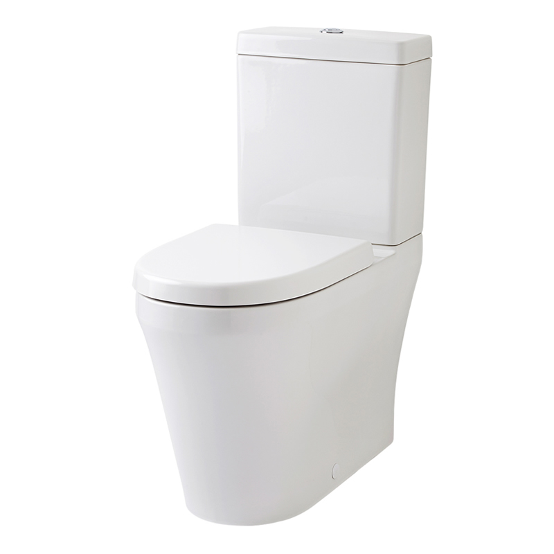 Conjunto de WC Completo con Inodoro Cisterna y Tapa WC con Salida Horizontal