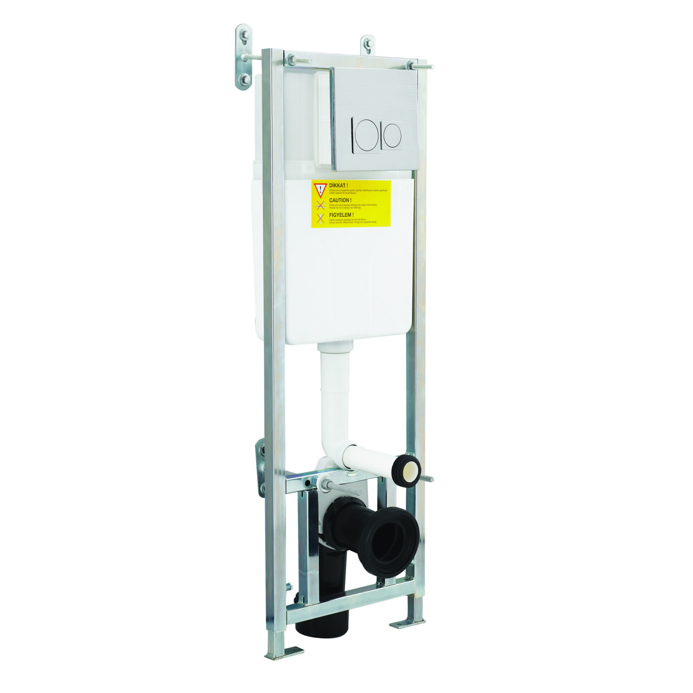 Estructura Empotrable WC con Cisterna y Placa de Descarga para Inodoros Suspendidos