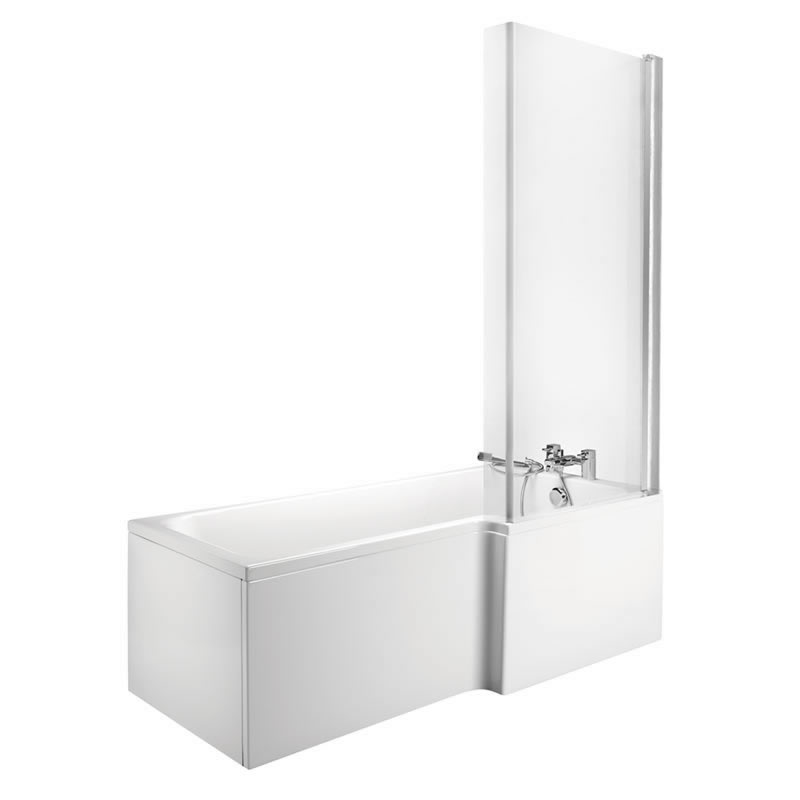 Bañera Acrílica Rectangular Versión Derecha 170x85cm Completa con Faldones de Bañera