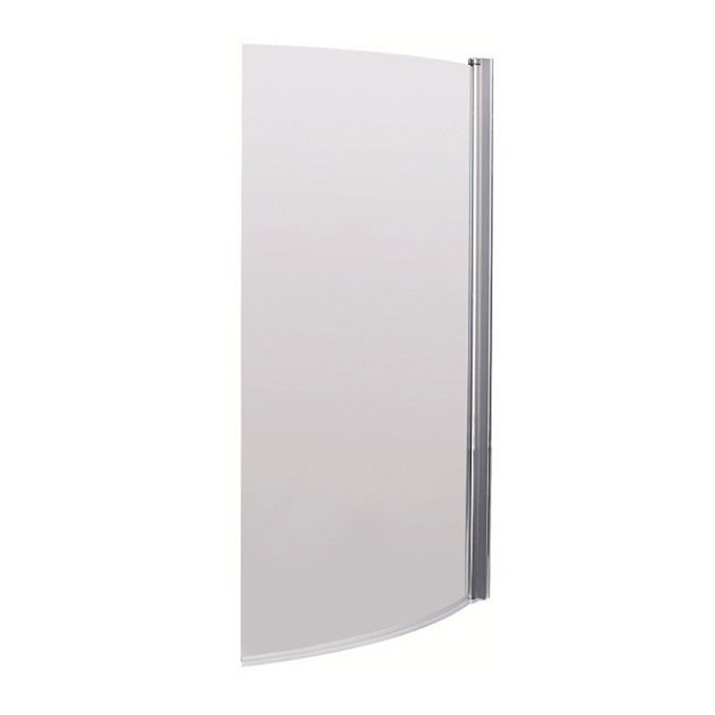 Mampara de Bañera Asimétrica de 1435 x 770-790mm con Toallero