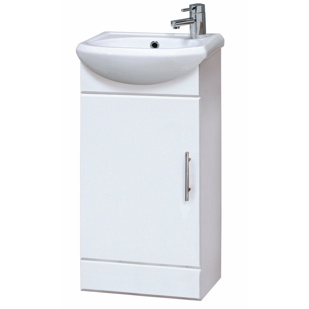 Mueble de Lavabo Minimalista con Lavabo Integrado de 400x810x290mm