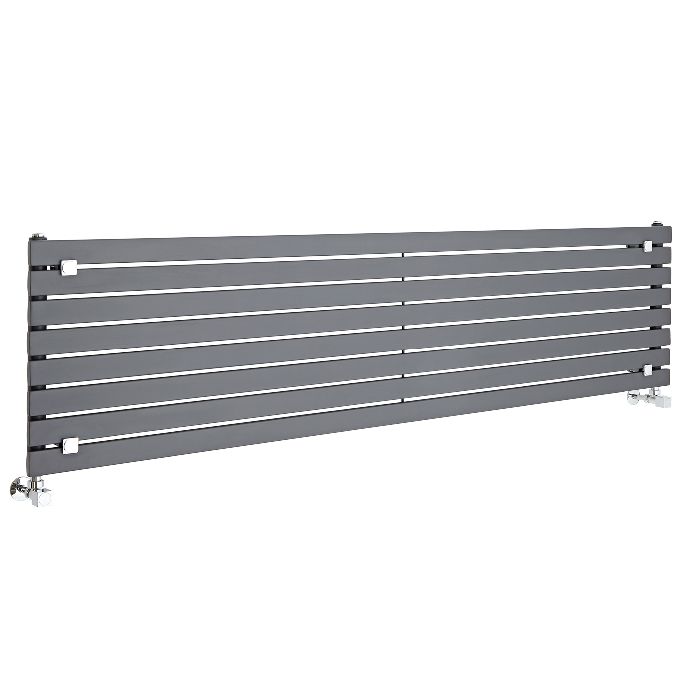 Radiador de Diseño Horizontal - Antracita - 472mm x 1780mm x 54mm - 1144 Vatios - Sloane