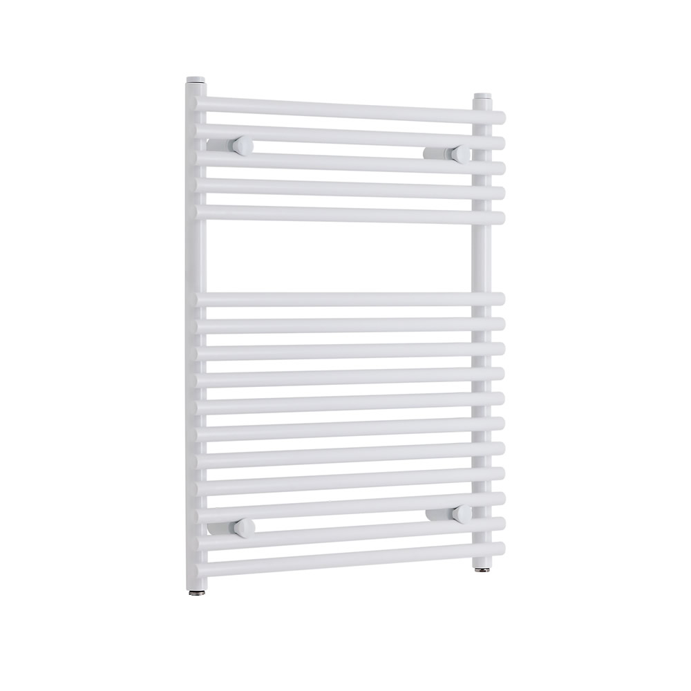 Radiador Toallero Plano - Blanco - 750mm x 600mm x 84mm - 613 Vatios - Ischia