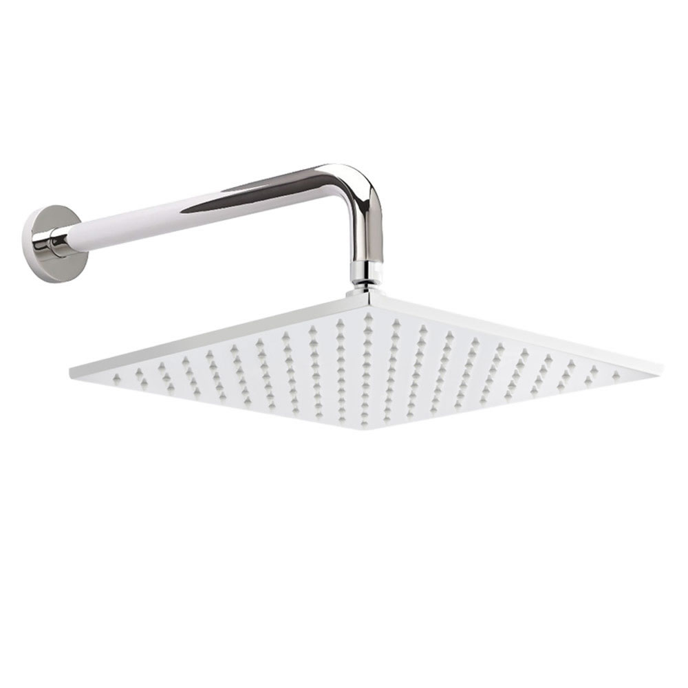 Alcachofa de Ducha LED Orientable Cuadrada de 300mm con Brazo de Ducha