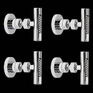 4x Jets de Ducha Hidromasaje con Cabezal Orientable