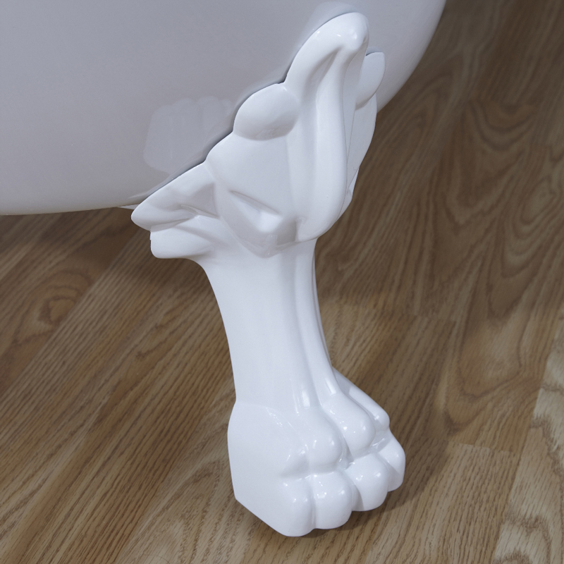 Pies de Soporte Tradicionales en Blanco para Bañeras Exentas con Patas