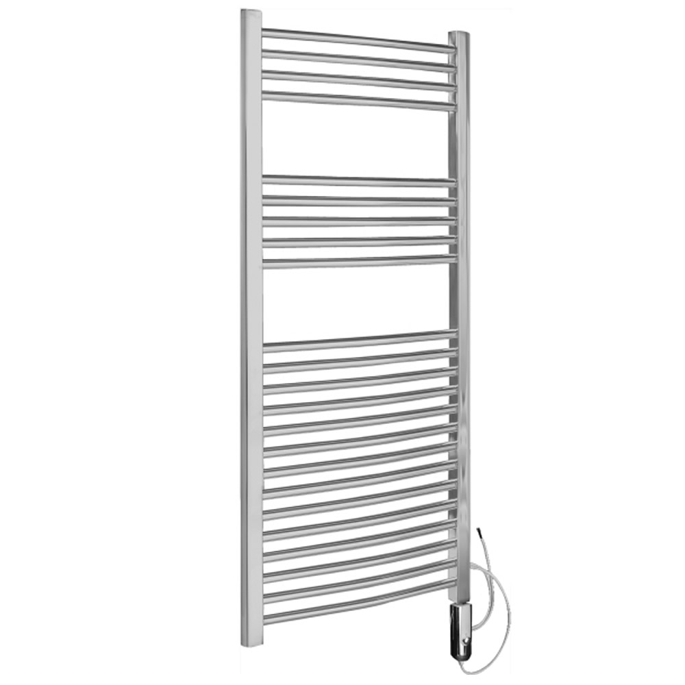 Radiador Toallero Eléctrico Curvo Termostático- Cromado - 1200mm x 600mm x 46mm - Ladder