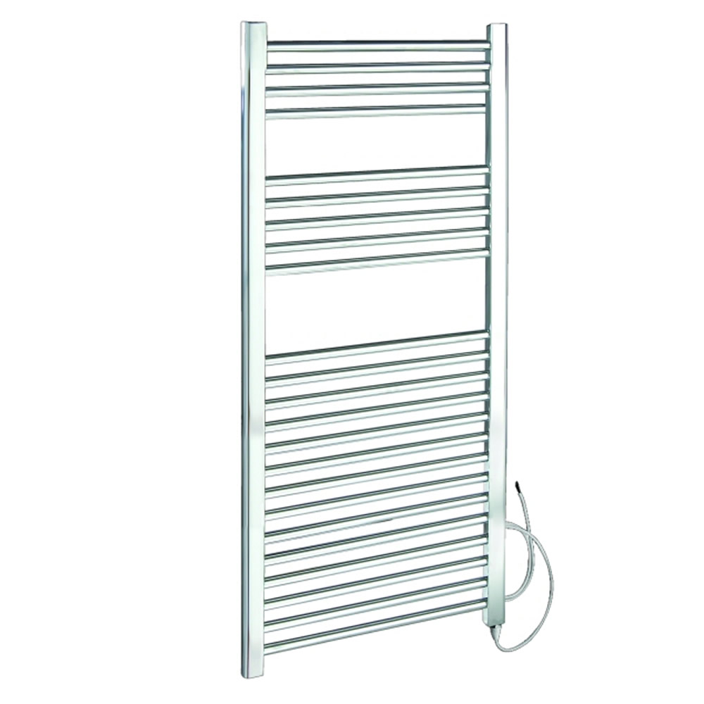 Radiador Toallero Eléctrico Plano - Cromado - 1200mm x 600mm x 30mm - Ladder