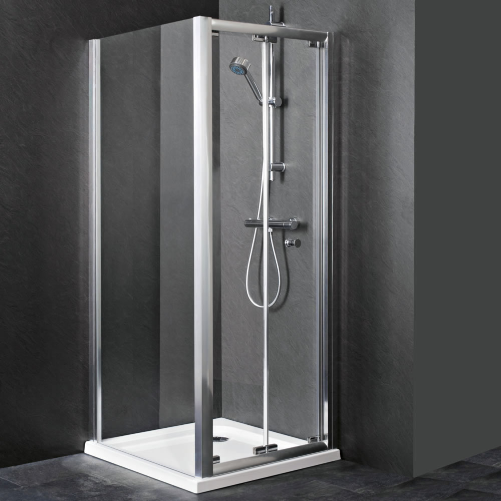 Mampara de Ducha Angular Abatible 760x1850mm