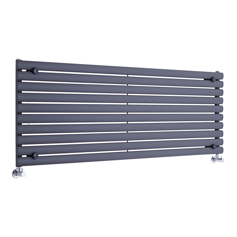 Radiador de Diseño Horizontal - Antracita - 590mm x 1600mm x 55mm - 1298 Vatios - Revive