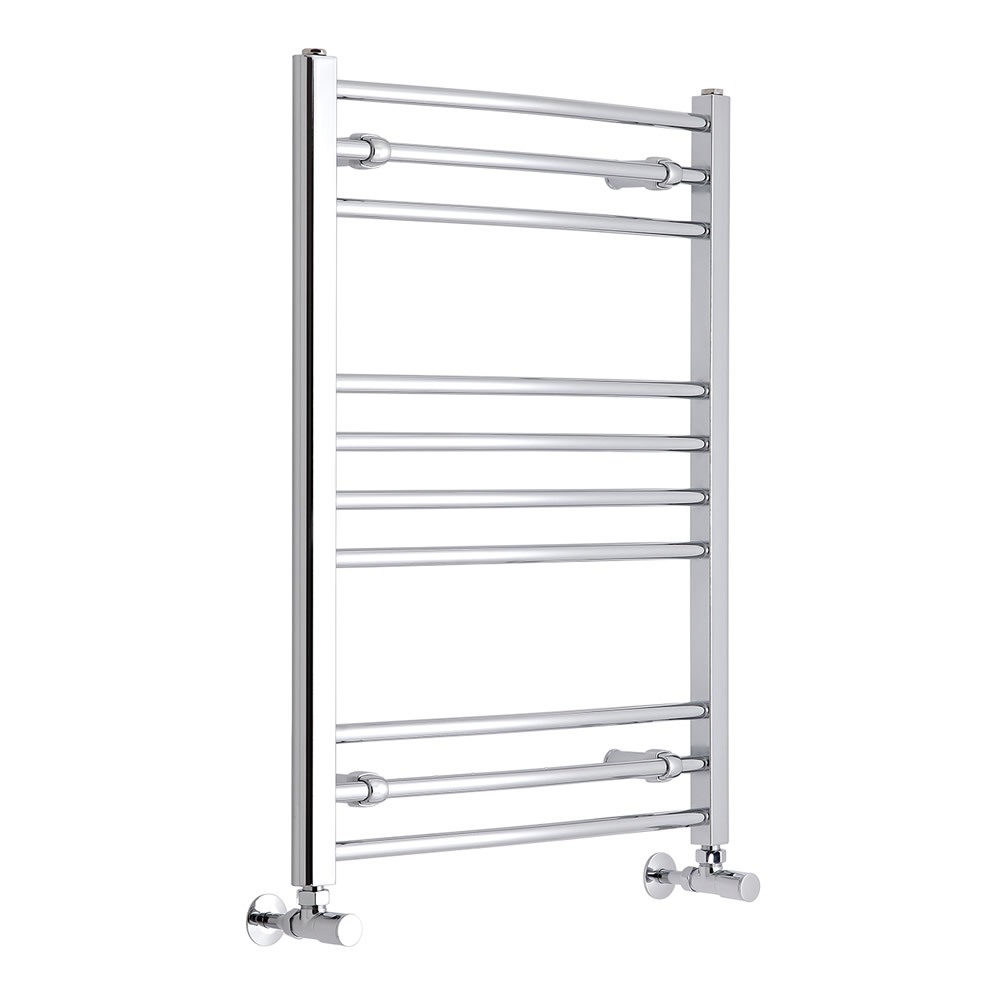 Radiador Toallero Curvo - Cromado - 800mm x 400mm x 30mm - 204 Vatios - Eco