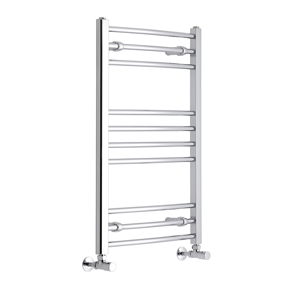 Radiador Toallero Curvo - Cromado - 800mm x 500mm x 30mm - 241 Vatios - Eco