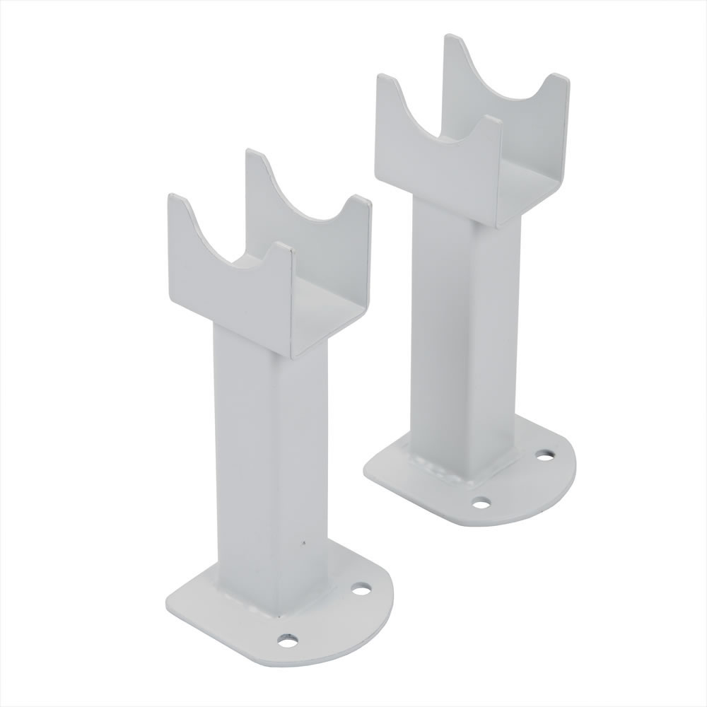 Conjunto de Montaje a Suelo Para Radiadores Fin en Blanco