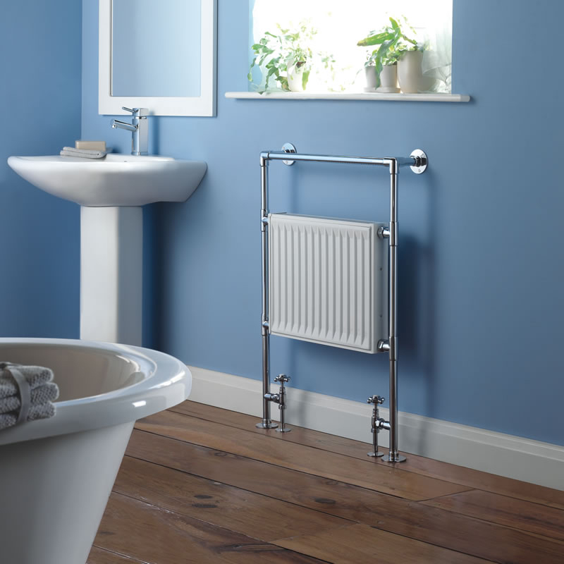 Radiador Toallero Tradicional - Cromado - 913mm x 637mm x 141mm - 502 Vatios - Marquesa