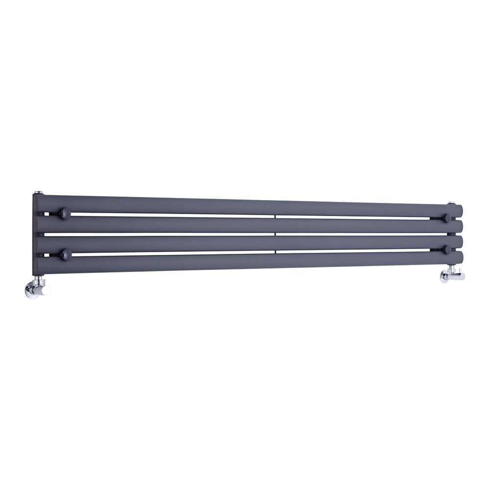 Radiador de Diseño Horizontal - Antracita - 236mm x 1780mm x 56mm - 646 Vatios - Revive